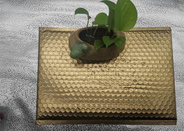 Cheap Padded Multi Size Bubble Mailing Bag Gold Aluminum For Gift usage for sale