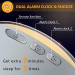 Acrylic RGB Sunrise Simulation Alarm Clock FM Radio Natural Wake Up Light