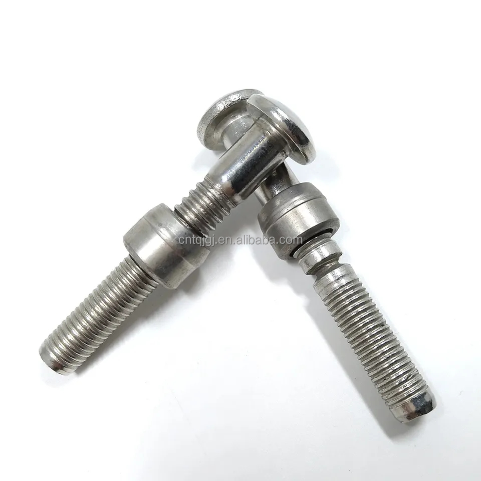 Bright Finish C50L Dome Head Ring Grooved Lock Bolt with Nut Collar High Tensile Strength Uncoated Stainless Steel Uncoate