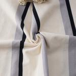 220g Striped Cotton Fabric Low Shrinkage Summer Knitted Material