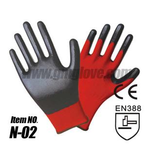 Quality Black Nitrile Palm Coated Gloves wholesale