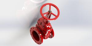 Quality Class 125/150 Pressure UL FM Gate Valve Handwheel Operation Fusion Bonded Epoxy Coating wholesale