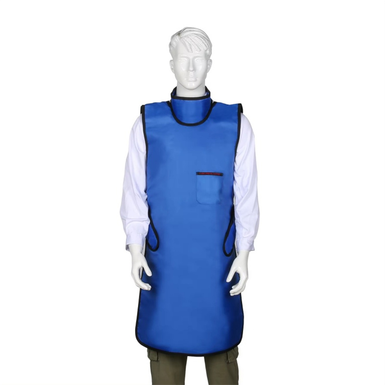 Medical 0.35mm PB Lead Radiation Proof Suits Blue Color Dental X-Ray Lead Apron