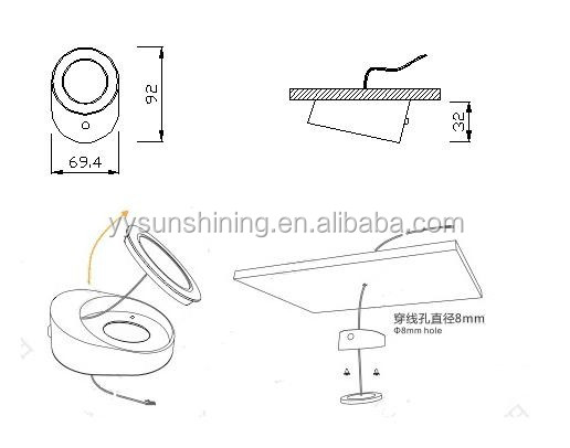 COB LED Motion Sensor Light for 12 Volt DIY Auto Kitchen Cabinet and Closet Furniture