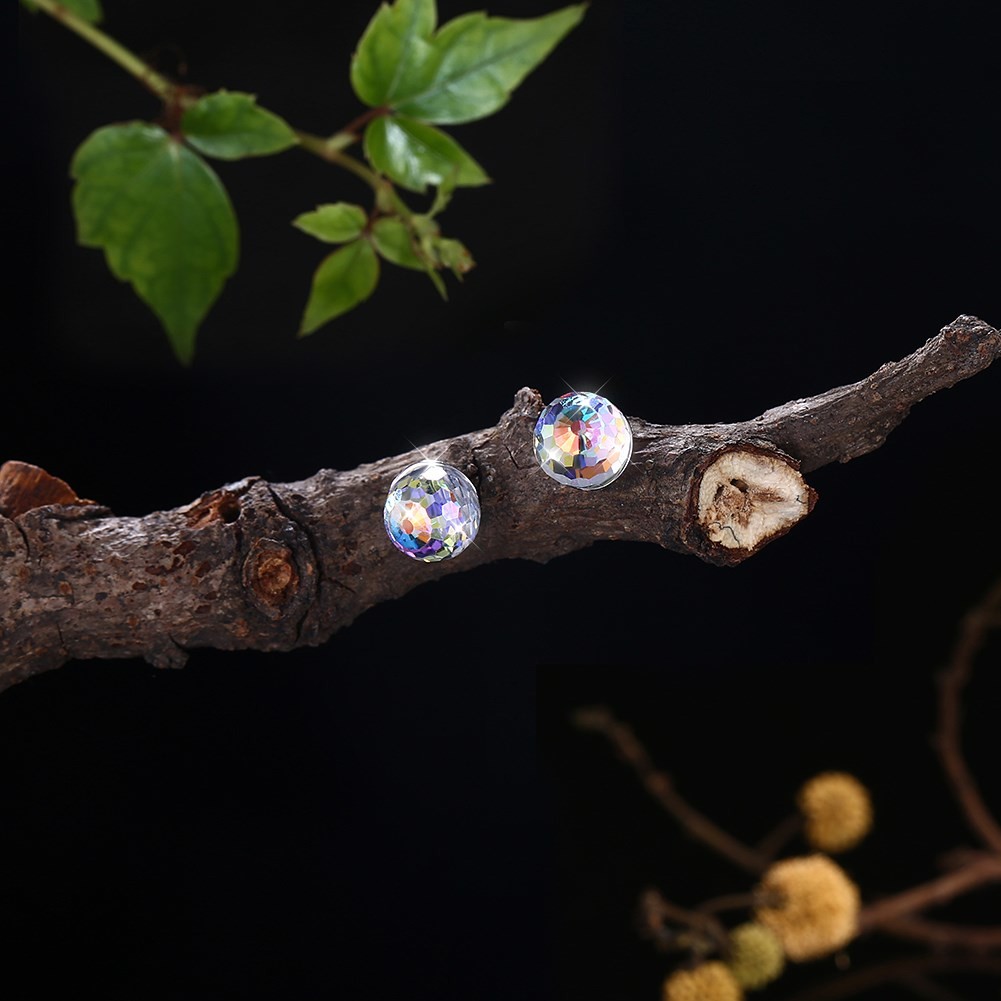 0.6X0.6cm 0.9 Gram Sterling Silver Jewelry Earrings Birthstone Ball Stud Earring SGS