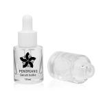 Luxury Cosmetic Packaging Empty Clear Skincare 15ml Serum Glass Dropper