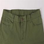 Olive Ladies Casual Shorts 70% Cotton 2% Spandex Casual Summer Shorts Womens