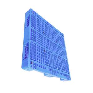 Quality 43.3X43.3' Blue 5000Kg PE Stackable Plastic Pallet For Logistics Storage wholesale