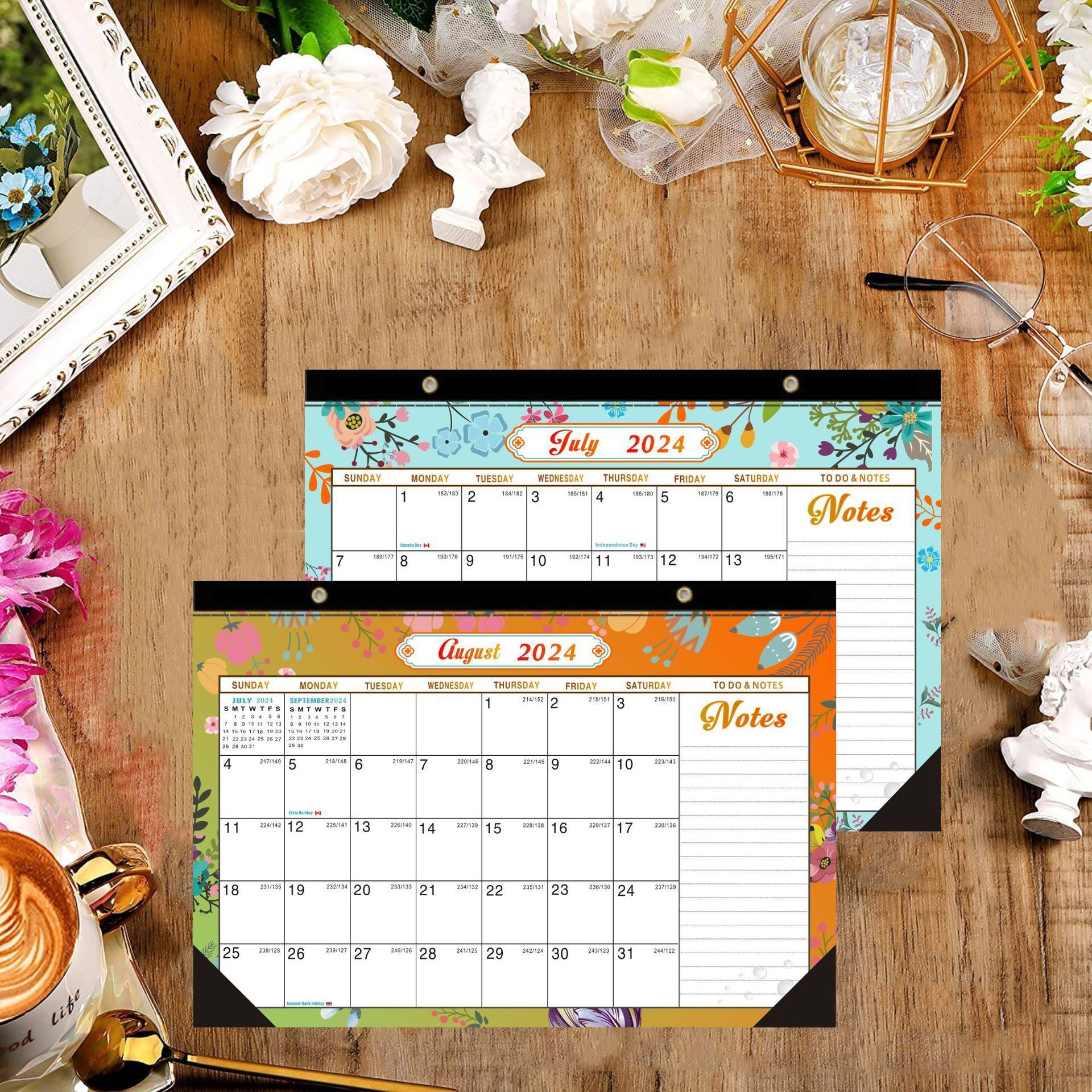 Custom Wall Calendar Spiral Bound End Month December