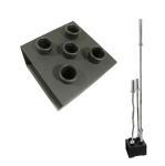 Nine Hole Five Hole Porous Barbell Rack Olympic Pole Vertical Insertion Rack Gym