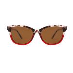 Acetate Frame UV400 Cat Eye Women Sunglasses Double Color Lightweight