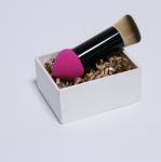 Double Ended Face Blending Foundation Brush Beauty Sponge Applicator