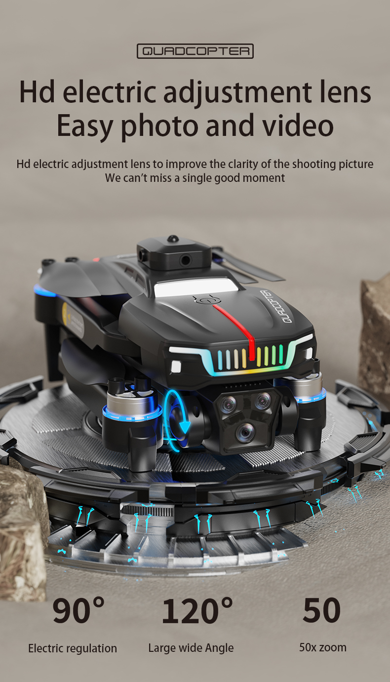 Flagship Performance Racing Drones Natural Color J16 Drone with Intelligent Obstacle Avoidance and Three Camera System