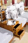 modern Zingana wood home corner sofa furniture