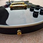 LP Custom Shop Black Color Electric Guitar EBONY Fretboard Binding frets Golden