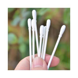 Quality 100% Pure Cotton Swab Medical Use Wooden Handle Treated With High Temperature wholesale