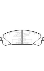 Quality Highlander Toyota Brake Pad Set D1324 OEM 04465-0E010 F wholesale