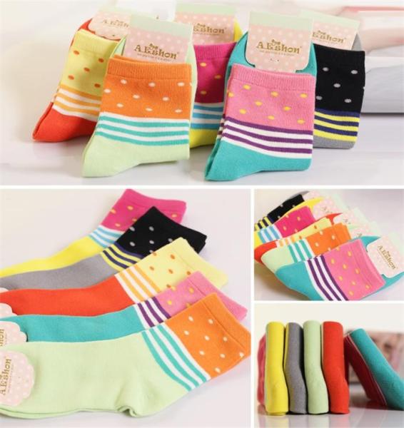 Durable fashion design AZO-free women's cotton dress socks for 2015 christmas