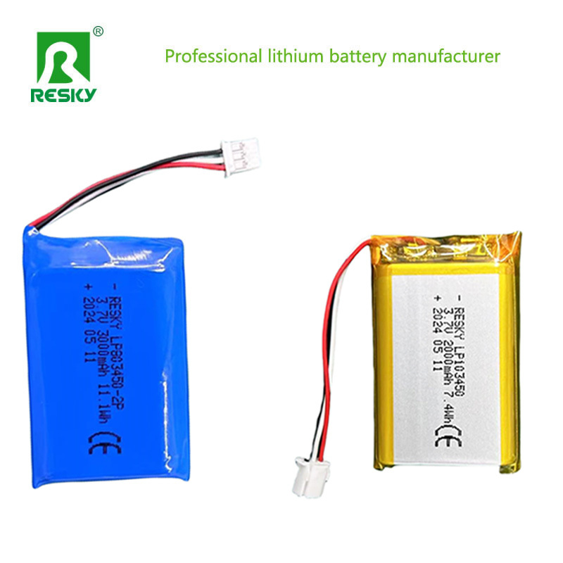 Rechargeable Lipo Li Polymer Cell 803450 3.7V 1500mAh 5.5wh