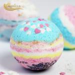 Cute Macaron Shape 100g Oil Bath Bombs For Girls One Year Shelf Life