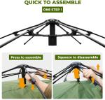 Dome Instant 4 Person Pop Up Tents With Sidewalls