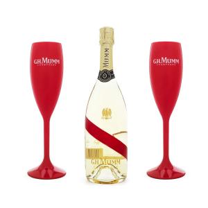 Quality Mumm Branded Wine Accessories Coloured Acrylic Polycarbonate Champagne Flutes wholesale
