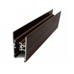 High Strength Wardrobe Aluminium Profile Accessories Wood Finished ISO 9001