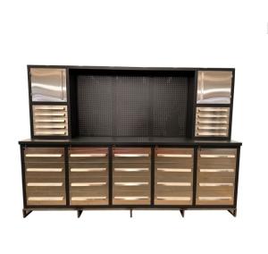 Quality Production Garage ESD Workbenches with Drawers Toolbox at Stainless Steel Handles wholesale