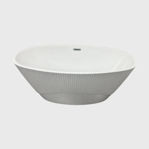 Quality Sustainable White Gloss Oval Stand Alone Bathtub Acrylic Home Hotel wholesale