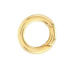 14K Gold Plated Round Charm Enhancer Connector Necklace Jewelry Type Pendants Or