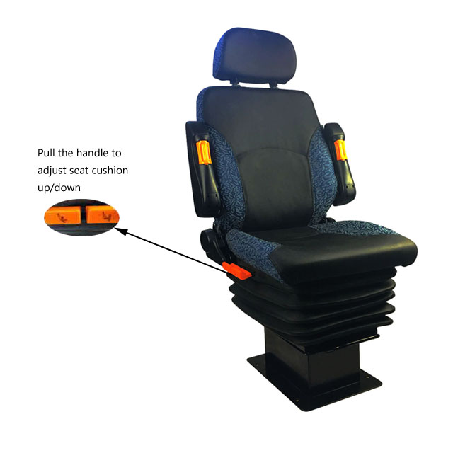 Mechanical Suspension Electronic Control Equipment Operating Console Operator Seat