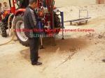 Tractor drilling rig for blast drilling