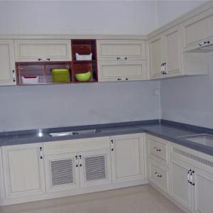 Quality Modern Aluminum Extrusion Profiles Kitchen Cabinets With Marble Table wholesale