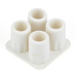 Quality Set Of 4 Small Silicone Mini Ice Cube Tray , Cool Ice Trays For Soft Drinks wholesale