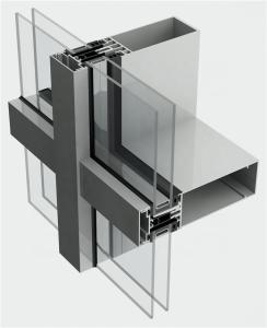 Quality Ventilated Facades Aluminum Curtain Wall Profile For Exterior wholesale