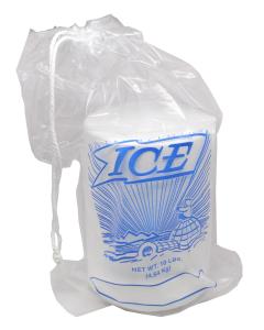 Quality 8Lb 10Lb 20Lb Reusable Ice Bags With Cotton Drawstring Closure wholesale