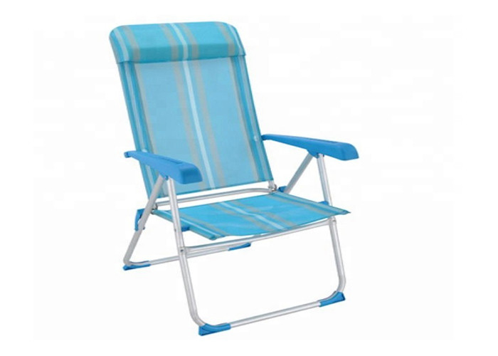 Aluminum Textilene Folding Sand Chairs For Beach Reclining Garden Furniture