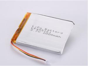 Quality LP455161 3.7V 2000MAH li ion battery manufacturers Prismatic Silver Lithium Polymer Battery with 12 Months One Year Guarantee wholesale