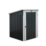 2x240L Metal Wheelie Bin Store 0.25mm 0.3mm Outdoor Garden Tool Cabinet