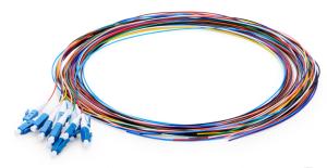Quality PVC 0.9mm Fiber Optic Pigtail Single Mode Simplex OM2 OM3 Fiber Patch Cables wholesale