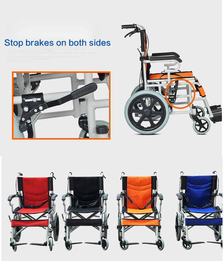 China homemade high quality cheap price wheelchair with two small wheels