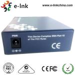 SC Connector Optical POE Fiber Media Converter Multi Mode Dual Fiber 550m