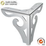 120mm high glossy shiny furniture legs golden color metal sofa legs SL-086
