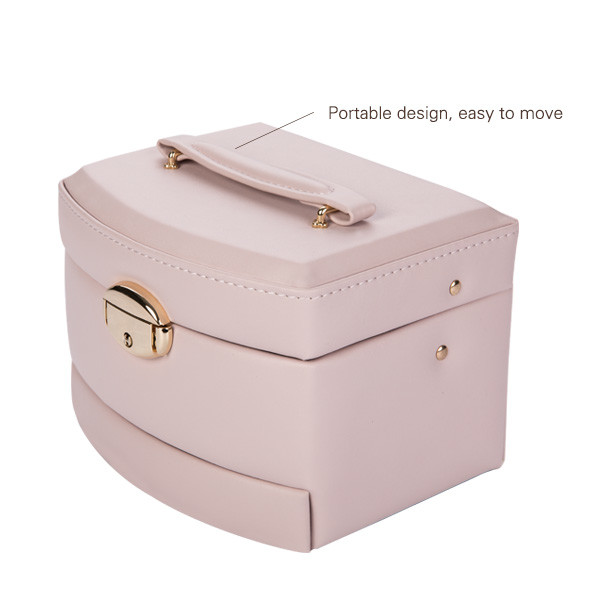 fashion recycled jewelry display cases wholesale jewelry Case Leather Organizer Girls Box
