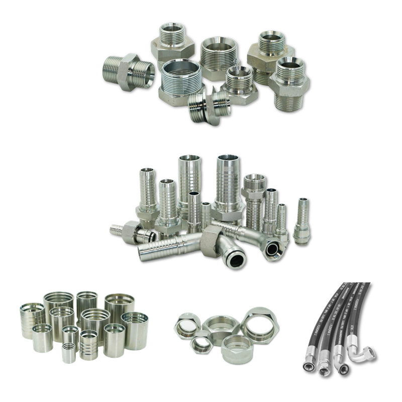 China Factory Manufacture 300psi Flange Metric External Thread Hydraulic Transition Hose Fitting