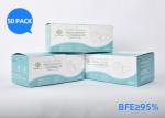 Flu Protect 3 Ply Earloop Disposable Sheet Mask Safety For Mouth And Nose