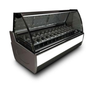 Quality Explosion Proof 24 Plates Ice Cream Showcase Freezer wholesale