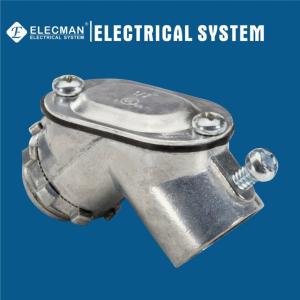 Quality 1/2 Inch Zinc Die Cast EMT Pipe To Box 90 Degree Pull Elbow UL Listed wholesale