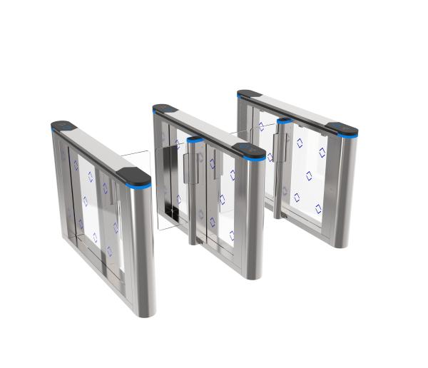 Modern Style Integrated Design Swing Gate Turnstiles Stainless Steel Office