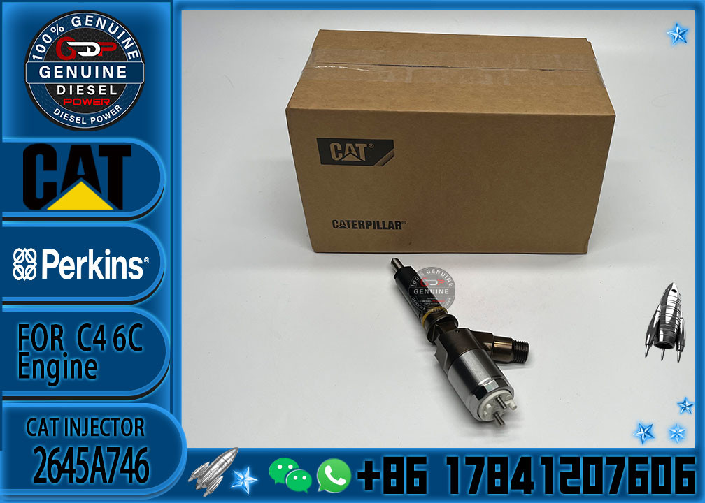 320-0677 diesel fuel injector nozzle 2645A746 3200677 common rail injector for Caterpillar engine C6.6 excavator 323D